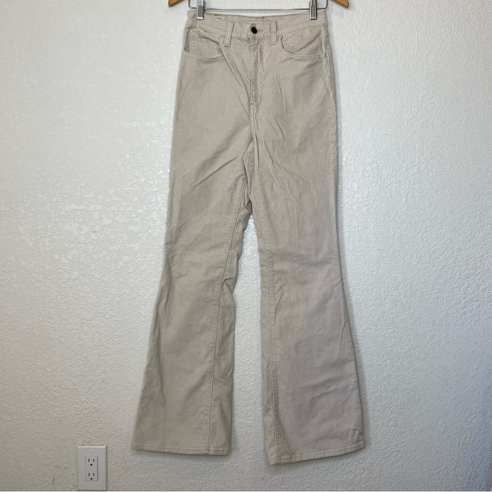 Levi’s 70’s high flare corduroy Ivory